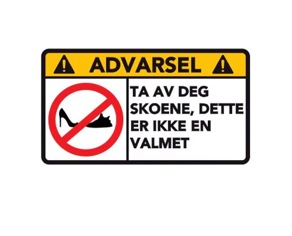 Hovedbilde Advarsel Dette Er Ikke En Valmet
